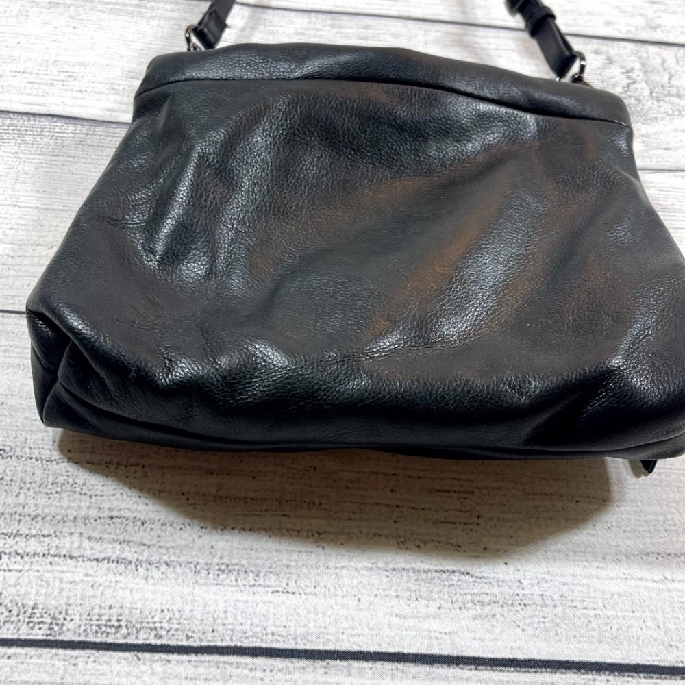 Margot New York Robbie Leather Foldover Crossbody Leather Bag - Picture 2 of 16